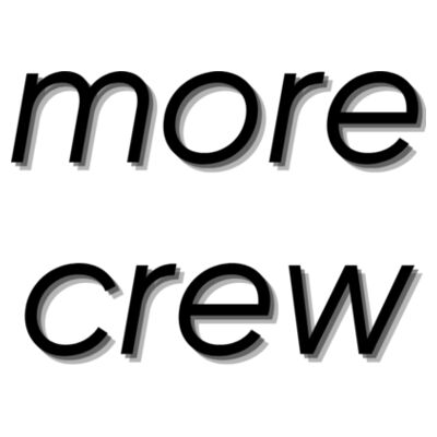 More Crew PCBC Students - Comfort Colors Heavyweight Long Sleeve T-Shirt Design