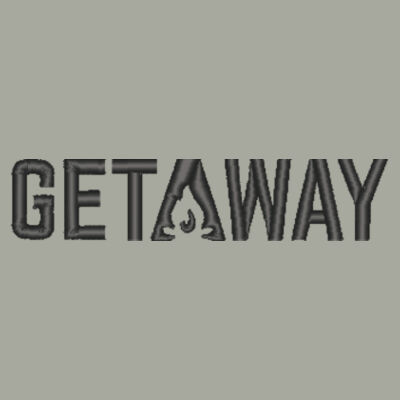 Getaway Embroidered in Black - Youth V.I.T.  Fleece Hoodie Design