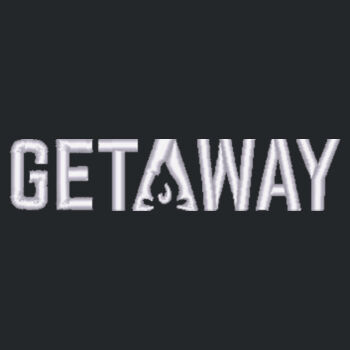 Getaway Embroidered in White - Youth V.I.T.  Fleece Hoodie Design