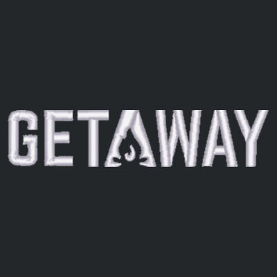 Getaway Embroidered in White - Youth V.I.T.  Fleece Hoodie Design