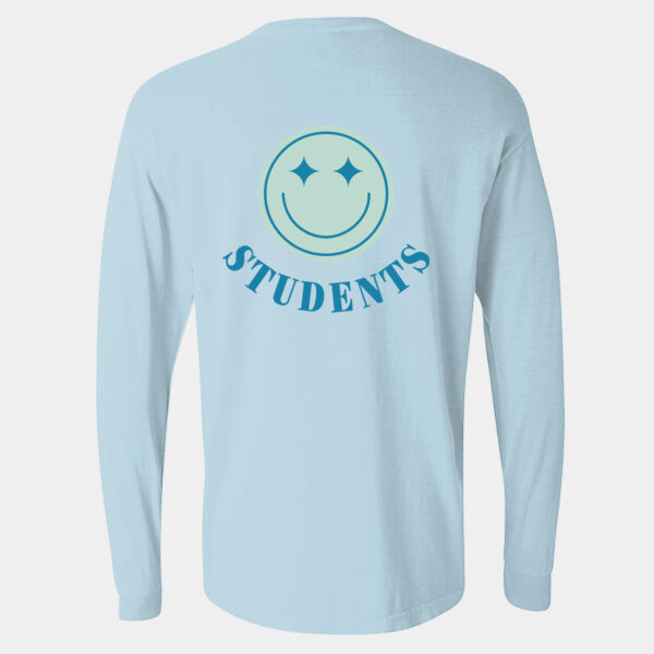 PCBC Students Smile - Comfort Colors Heavyweight Long Sleeve T-Shirt Thumbnail