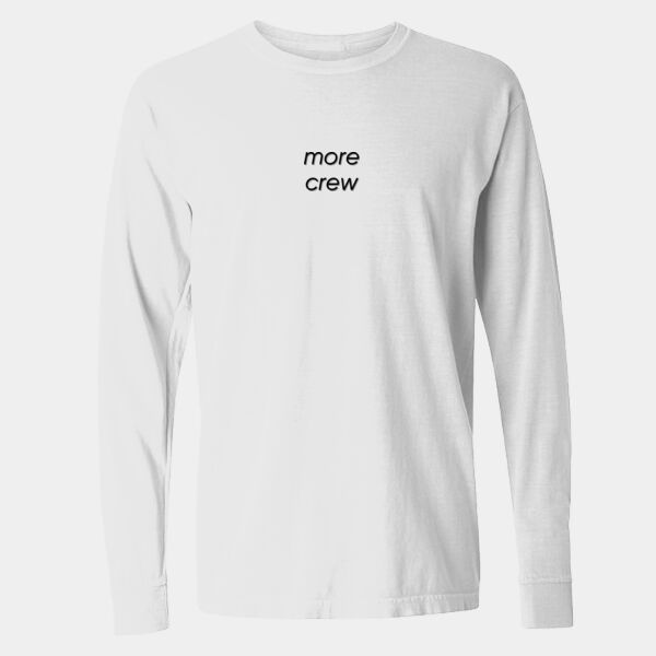 More Crew PCBC Students - Comfort Colors Heavyweight Long Sleeve T-Shirt Thumbnail