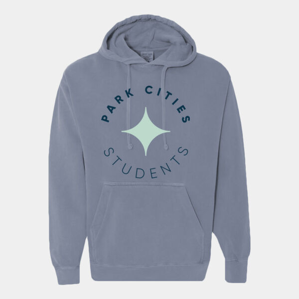 PCBC Students Circle Logo - Comfort Colors Hooded Sweatshirt Thumbnail